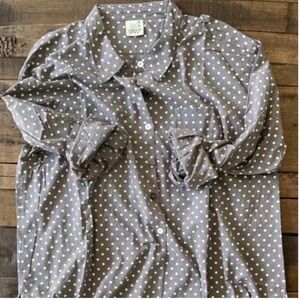 JG starburst dot button down